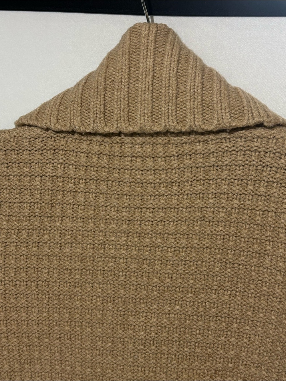 Banana Republic 100% Merino Wool Heavyweight Long Cable Knit Sweater Coat S - Picture 9 of 13